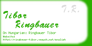 tibor ringbauer business card